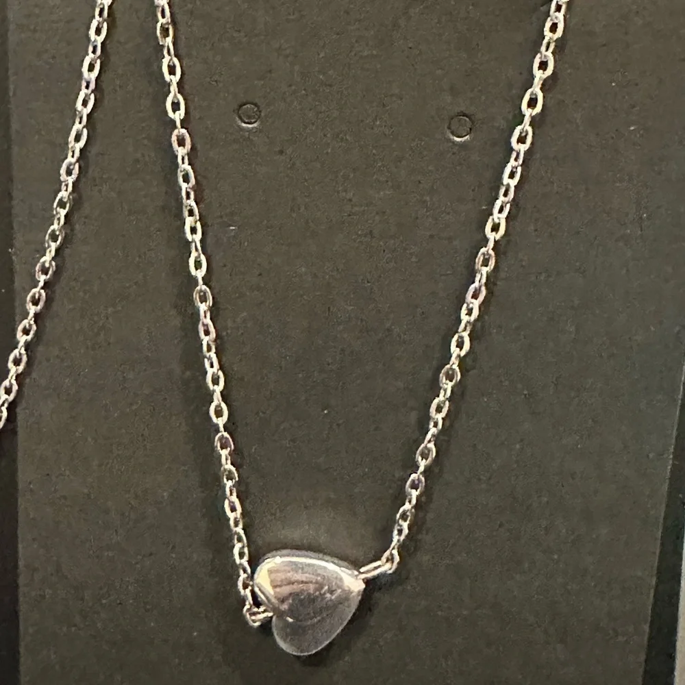 Harriet Ave Jewels Silver Heart Necklace